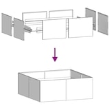 thumbnail of vidaXL Pflanzkübel 100x100x40 cm Verzinkter Stahl