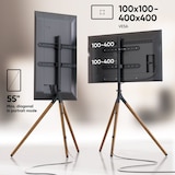 thumbnail of ONKRON Soporte de Pie para TV 32-65", hasta 35 kg, Tripode Regulable en Altura, VESA hasta 400x400 mm, TS1220-B Negro