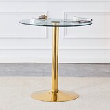 thumbnail of Bartisch Glas & Metall Gold/Transparent rund 89x89x92 cm