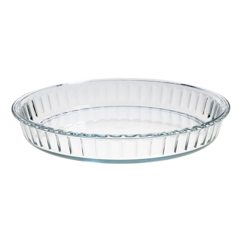 Simax stampo basso cm 28 per crostata, quiche, in vetro da -40°+300°