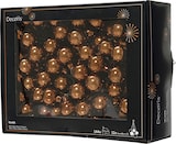 thumbnail of 144 Glaskugeln am Draht 2,5cm Weihnachtskugeln Spiegelbeeren glänzend - kleine Dekokugeln Christbaumschmuck Weihnachtsdeko Espressobraun