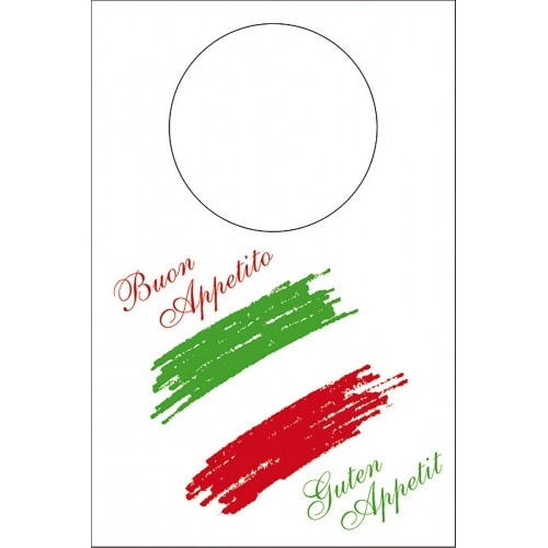 Mank Lätzchen aus Vliesstoff ITALIA Guten Appetit, 42 x 60 cm, 100 Stück