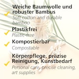 thumbnail of HEKU 600 Stück Bambus-Wattestäbchen - Nachhaltige Ohrenreiniger, kompostierbar, plastikfrei & biologisch abbaubar - Für Körperpflege & Kosmetik