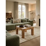 thumbnail of Rustikaler Couchtisch `Nako`: Akazienholz, quadratisch, handgefertigt, pflegeleicht. Beige, 60x60x40 cm | Kadima Design