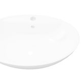 thumbnail of Luxuriöses Keramik Waschbecken Oval + Überlauf | vidaXL : Farbe - Weiss