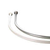 thumbnail of Bogenstange silber matt 130x130 cm Duschvorhangstange Ovalstange Duschvorhang