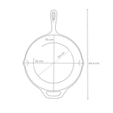 thumbnail of Tramontina Gusseisen Grillpfanne BLACK, 30 cm, optimale Wärmeleitung, für Induktion, Grill und BBQ