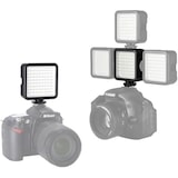 thumbnail of Luz de Video, Luces LED para Cámara Portátil, 49 Perlas LED para Video Fotográfico + Soporte Adaptador de Montaje 3 en 1