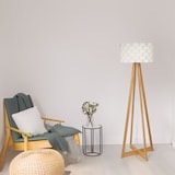 thumbnail of WellHome - Witte bamboe vloerlamp Ø50x150cm