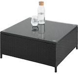 thumbnail of tectake Conjunto de ratán SIENA  negro/gris - 404298