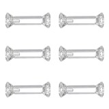thumbnail of Porte-couteaux en cristal 3x3x10cm - lot de 6