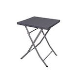 thumbnail of aro Set da balcone pieghevole Bistro, 3 pezzi, acciaio/plastica, 2 sedie, 1 tavolo, aspetto rattan, grigio scuro