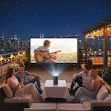 thumbnail of HD Beamer Projectiescherm 120 inch Staand 275 cm 16:9 HD 4K/8K projectiedoek met statief - dubbelzijdig doek met inklapbare statieven - WK voetbal