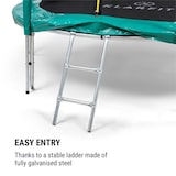 thumbnail of Jumpstarter Trampolin 2,5 m Ø Netz 120 kg max. 195 cm Ø Sprungfläche Türkis