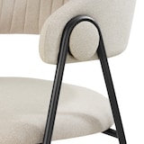 thumbnail of Armlehnstuhl Bedano, gepolstert, Webstoff, 150 kg  6er Setgreige