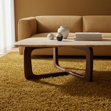 thumbnail of Teppich Wohnzimmer Hochflor Einfarbig Weich Flauschig Waschbar Strapazierfähig Schlafzimmer Läufer Gold 80x250 cm – SPREE von Kadima Design