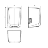 thumbnail of Jofel - Secamanos Óptico de Alto Rendimiento (505 Km/h) Bajo Consumo 1200W, Rápido 10seg. Modelo Power+ ABS Resistente, AA56600-MT, Negro Mate