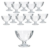 thumbnail of 12x DIAMOND Eisbecher mit Fuß 220ml klar bauchige Früchtebecher Dessert-Gläser