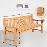 thumbnail of Gartenbank Teakbank VUZAR - Holz Teak 220x72x92 cm | Holzbank 220 Cm Gartenbank Sitzbank Mit Lehne Wetterfest Bank Garten Terrasse