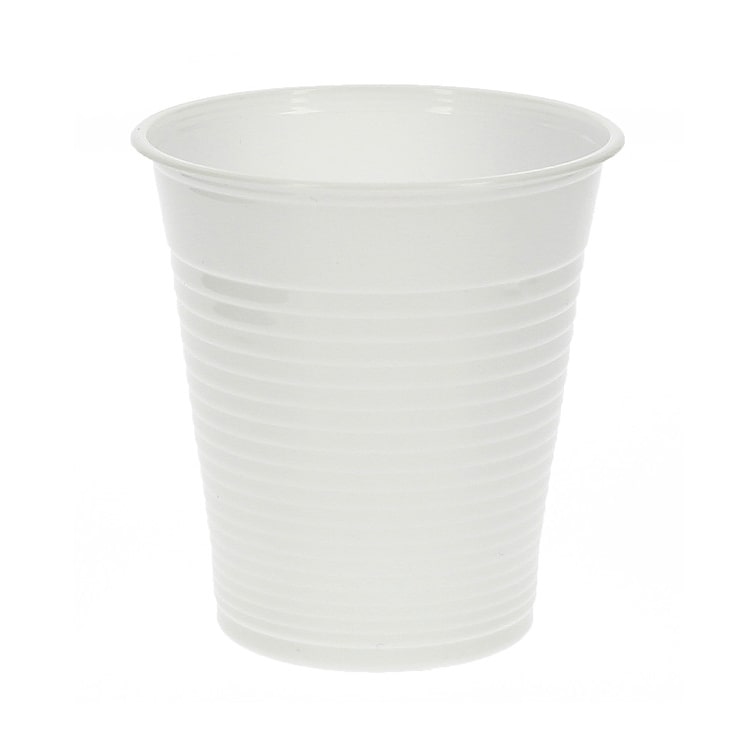 MONOUSO - Vaso de Plástico PP Blanco 200ml (3.000 Uds)