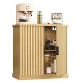 thumbnail of Helloshop26 - Buffet console meuble de rangement avec étagères réglables 40 x 76 x 80 cm portes cannelées style transitionnel pour 12_0006349