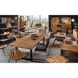 thumbnail of SIT Möbel Esstisch aus recyceltem Teak, Gestell in antikschwarz | B 220 x T 100 x H 76 cm | natur | 15142-11 | Serie TISCHE & BÄNKE