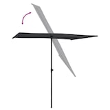 thumbnail of vidaXL Sonnenschirm mit Aluminium-Mast 2x1,5 m Schwarz