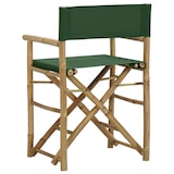thumbnail of Chaises Pliables De Directeur Lot De 2 Vert Bambou Et Tissu