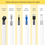 thumbnail of Jandei - Pack x10 Canaleta Adhesiva Blanca para Cables PVC. Organización y Protección del Cableado 40 cm Longitud (4 Metros) (12x12mm)