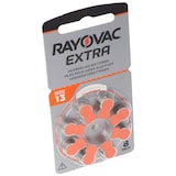 thumbnail of Rayovac HA13 PR48  Hörgeräte Batterien Extra Advanced 8er Sparpack 6 + 2 Gratis 5000252100973, Lieferung besteht aus 8 Stück Batterien