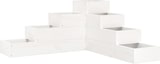 thumbnail of vidaXL Pflanzentreppe 4 Stufen 80,5x79x36 cm Weiß Massivholz Kiefer