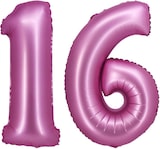 thumbnail of XL Folienballon pink matt Zahl 16
