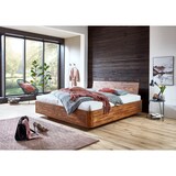 thumbnail of SAM® Schwebebett Holzbett Akazienholz 140 x 200 cm geschlossenes Kopfteil TENERIFFA