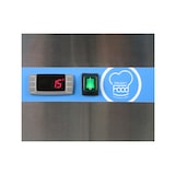 thumbnail of Banco pizzeria refrigerato con n° 3 porte GN 1/1 e vetrinetta portagusti per 6 bacinelle GN 1/4