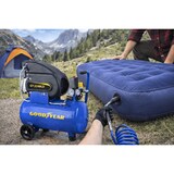 thumbnail of Compresseur d'air Silencieux 24 Litres 8 bar 2CV 1.5KW 115 PSI GOODYEAR