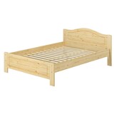thumbnail of Doppelbett Kiefer natur Ehebett 140x200 Futonbett Massivholzbett Rollrost Matratze 60.37-14 M