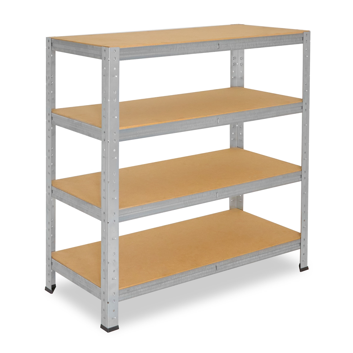 shelfplaza HOME 115x70x30 cm Schwerlastregal in verzinkt mit 4 Böden und 175 kg Traglast pro Boden