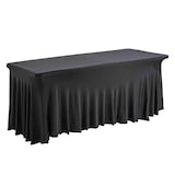 thumbnail of Mantel para mesa de cocktail, recepción, 180 cm negro - Oviala