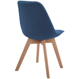 thumbnail of Sedia Borneo Tessuto V2 blu/natura