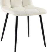 thumbnail of CHEFGASTRO 4er Set Esszimmerstuhl SAO PAULO Stoff HxBxT 84x45x55cm Stoff Creme Küchenstuhl