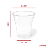 thumbnail of DOT Horeca Solutions 1000 Bicchieri PET trasparenti monouso 200 ML tacca 0,16 usa e getta bicchiere acqua bevande birra cocktail drink