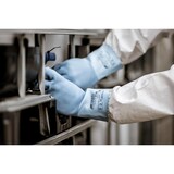 thumbnail of Nitras BLUE POWER GRIP Chemikalienhandschuhe | 12 Paar Latexhandschuhe | Gr. 7
