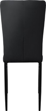 thumbnail of ML-Design – Esszimmerstühle 4er Set Schwarz | Samtbezug, Rückenlehne, Metallbeine, ergonomische Küchen- & Wohnzimmerstühle
