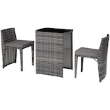 thumbnail of tectake Salon de jardin HAMBOURG 2 places en aluminium - gris - 404210