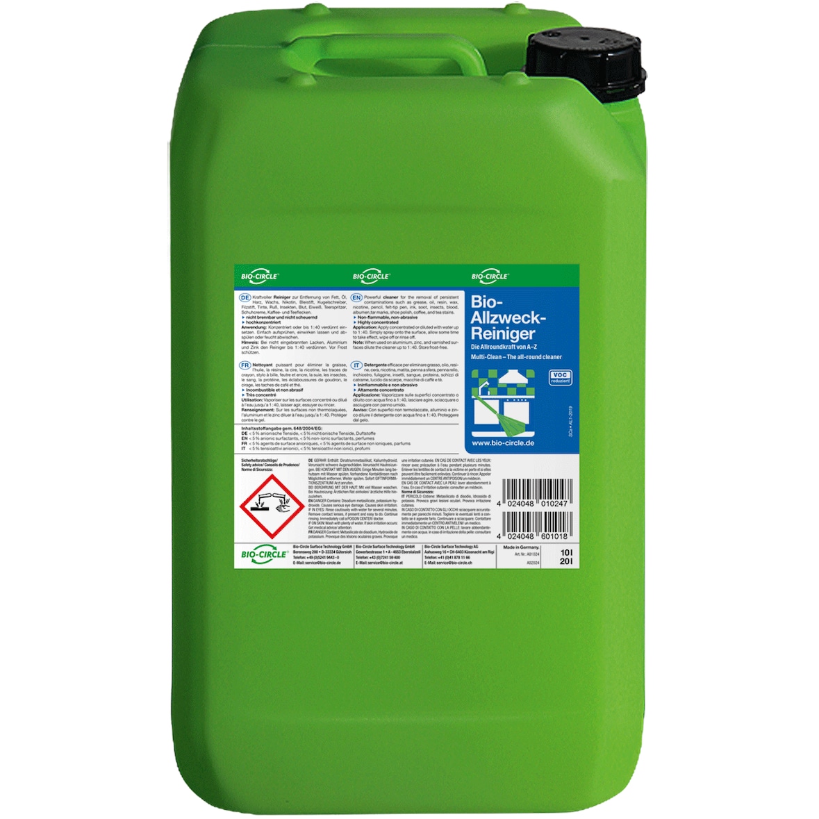 Bio-Allzweckreiniger, Kunststoff-Kanister 20 L