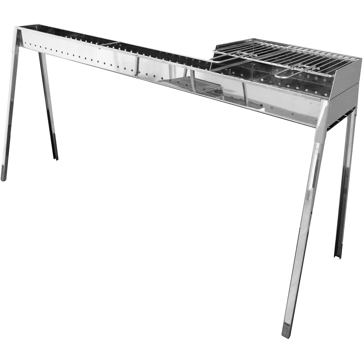 LISA - Cuocispiedini Milano Grill 80+40+ Bulkhead Zubehörsatz - Steel Line