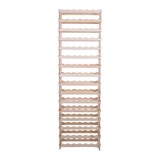 thumbnail of Weinregal VINOTECA FLEX PRO | HxBxT 219x65x28cm | 96 Flaschen auf 16 Ebenen | Massives Kiefernholz | Natur unbehandelt