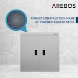 thumbnail of AREBOS Armadio per Ufficio in Metallo Armadietto per Archiviazione Grigio