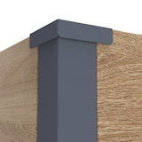 thumbnail of Westmann Talus XL - Metalen Plantenbak met bodem 100x25x77 cm - Houtlook