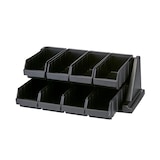 thumbnail of CAMBRO - 8RS8-110 - Soporte con 8 recipientes - 64,8 x 48,8 x 24,1 cm - Negro